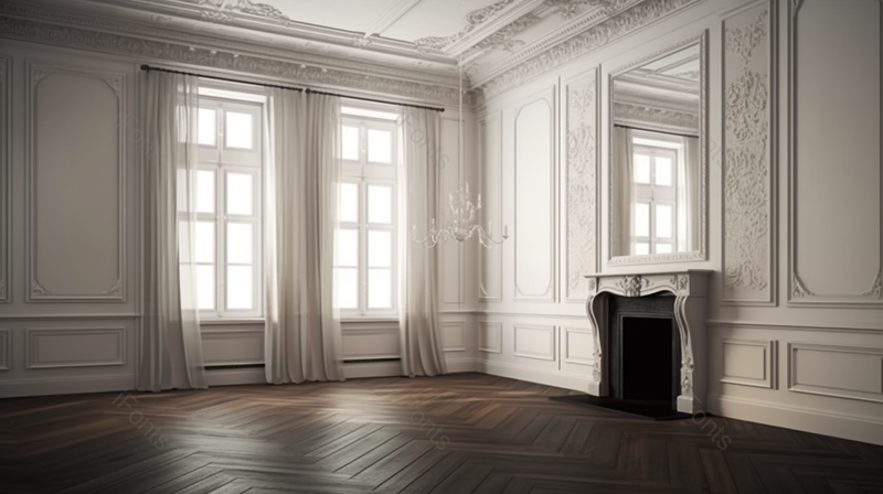 复古的白色和灰色的室内设计镶花地板摄影图,高清,摄影图,摄影图片,图片大全,摄影图免费下载